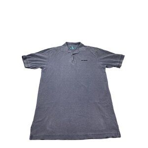 Big Dogs Men's Medium Blue Polo Shirt Short Sleeve Casual Wear Y2K